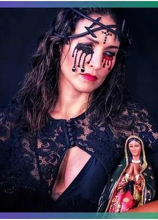 Маска из страз possessed leg avenue наклейки для лица черные украшения для хэллоуина стразы sku_tanga_vendorcode_для полнолетних