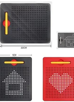 Магнитный планшет для рисования limo toy magpad creative 380 шариков обучающий для детей 3+