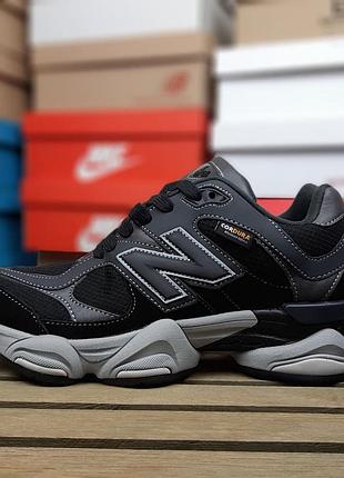 Кроссовки утепленные мужские new balance 9060 cordura termo black grey