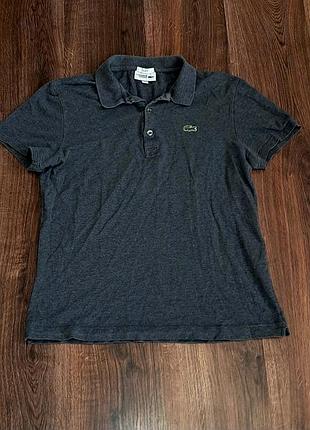 Мужская уникальная футболка поло lacoste оригинал
