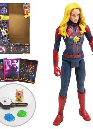 Фигурка капитан марвел с сюрпризами, звуком и подсветкой 30 см marvel