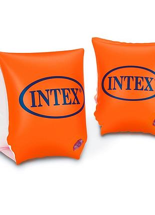 Нарукавники intex для плавания оранжевый 23х15 см детские
