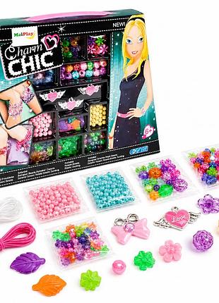 Набор для творчества charm chic | бисер, бусины и аксессуары для создания украшений, 6+