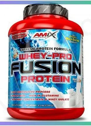 Протеїн amix whey pro fusion 2.3 кг шоколад сироватковий білок для набору м'язової маси відновлення sku_fitsh_cn8293-3