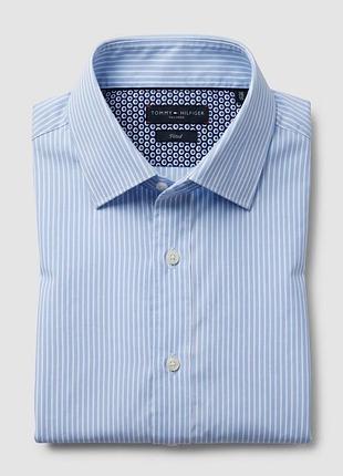 Чоловіча сорочка tommy hilfiger tailored fitted 100% бавовна р. 38 (15")