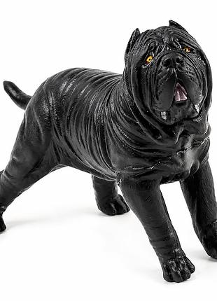 Гумова фігурка собаки неаполітанський мастиф "neapolitan mastiff" 21 см, іграшка для дітей.
