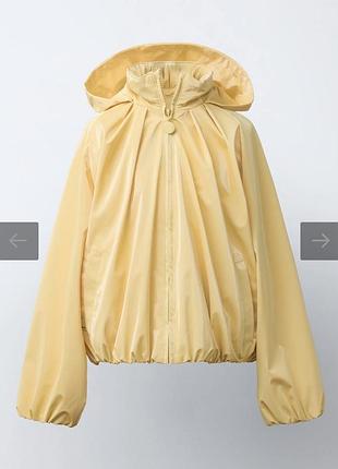 Куртка дощовик блискучий zara 6-7 р