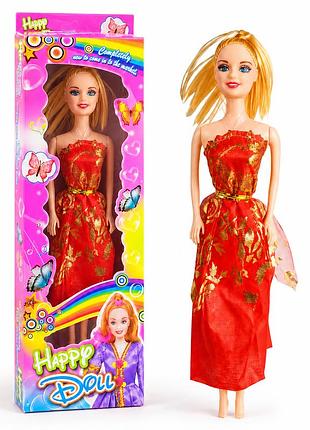 Кукла happy doll 30 см в красном платье, модная игрушка для девочек.