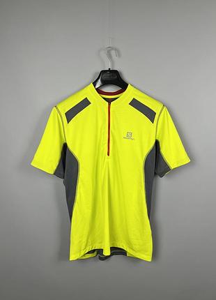 Salomon чоловіча спортивна футболка із замочком 1/4