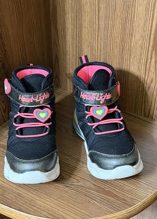 Кросівки для дівчаток skechers heart-lights