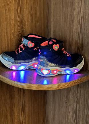 Кросівки для дівчаток skechers heart-lights 5
