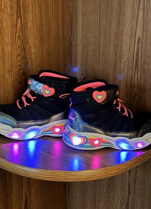 Кросівки для дівчаток skechers heart-lights 4
