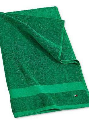 Полотенце банное tommy hilfiger (883893996342) modern american solid cotton bath towel bright green зеленое