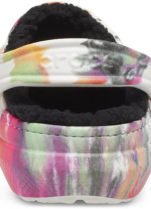 Утепленні оригінальні сабо crocs classic lined tie dye clog для дітей молодшого віку,підлітків  і дорослих.розмір: 24-25;27-28;30-31;32-33;37-38 6