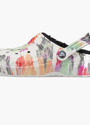 Утепленні оригінальні сабо crocs classic lined tie dye clog для дітей молодшого віку,підлітків  і дорослих.розмір: 24-25;27-28;30-31;32-33;37-38 8