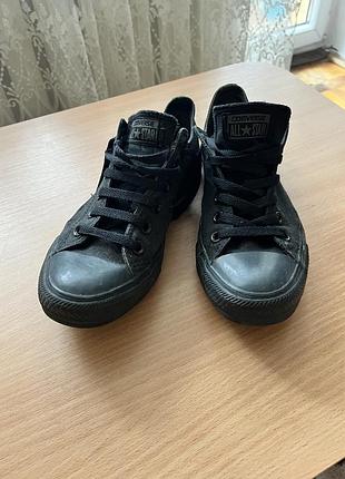 Кеди жіночі, снікерси converse чорні 39 розмір (24,5 см)
