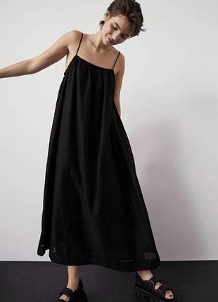Льляна сукня h&m