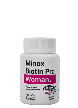 Витамины для роста волос minox biotin pro woman биотин против выпадения укрепление густота и блеск волос