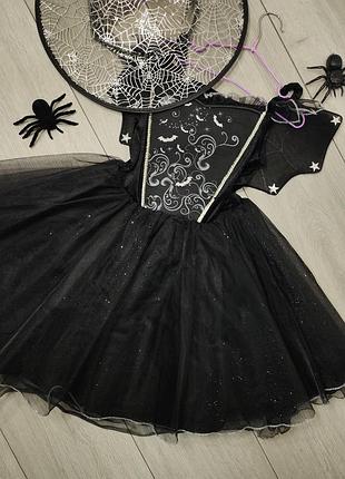 Платье паутинка летучая мышь хелловин halloween