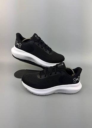 Кроссовки under armour charged rogue 5 black white оригинал