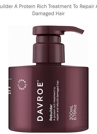 Відновлюючий засіб для волосся з протеїном  davroe rebuilder a protein rich treatment to repair and rebuild damaged hair