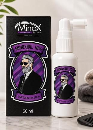 Minox 10 відсотків лосьйон для росту волосся та бороди стимулятор росту густе волосся та борода зміцнення волосся відновлення