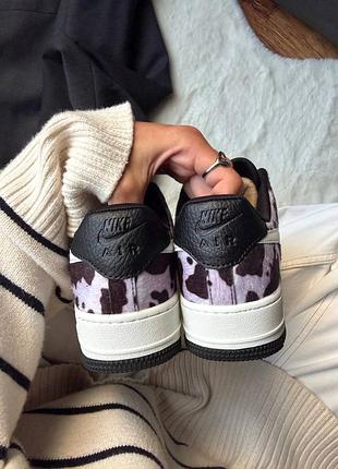 Air force 1 cow print field black 7