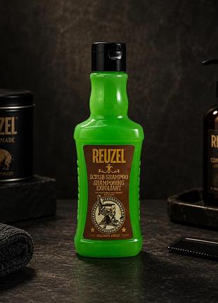 Шампунь скраб reuzel scrub shampoo 100 мл для глибокого очищення волосся і шкіри голови 350