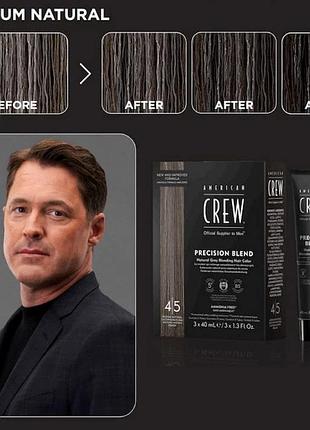 American crew precision blend shades професійна система маскування сивини з природним кольором швидким результатом і доглянутим ви