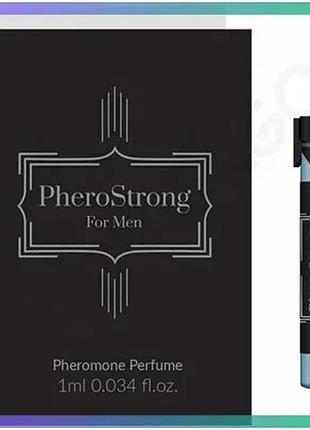 Духи pherostrong strong для мужчин 1 мл феромоны свежий пряный аромат для привлечения женщин sku_tanga_vendorcode_для полнолетних