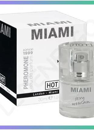 Духи с феромонами женские hot pheromone perfume miami 30 мл аромат для привлечения внимания sku_tanga_vendorcode_для полнолетних