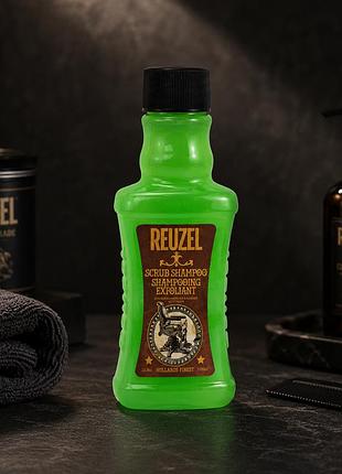 Шампунь скраб reuzel scrub shampoo 100 мл для глибокого очищення волосся та шкіри голови