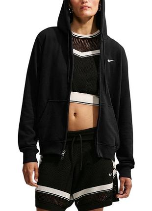 Толстовка жіноча nike w nk stdo flc lw std fz hdy чорна