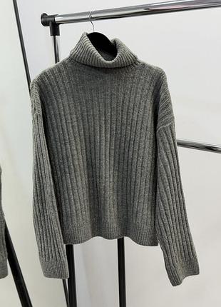 Вязаний светр з домішками шерсті h&m