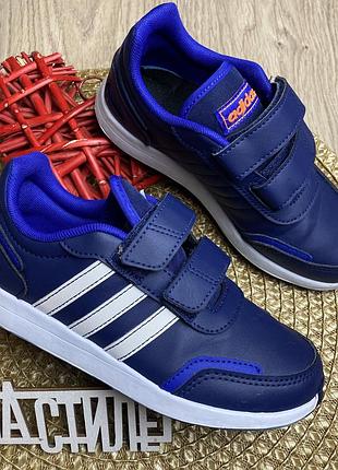 Темно-сині кросівки adidas vs switch 3 на липучках 31р.-19,0-20,2см