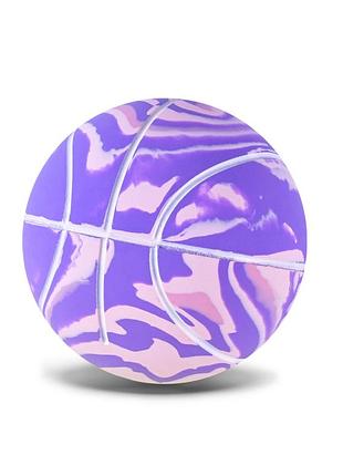 Дитячий м'яч баскетбол pr2519(violet) гумовий 6 см