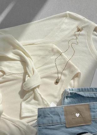 Лонгслів жіночий zara білий 5