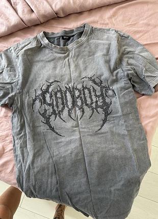 Топи  cropp сірі з принтом 5