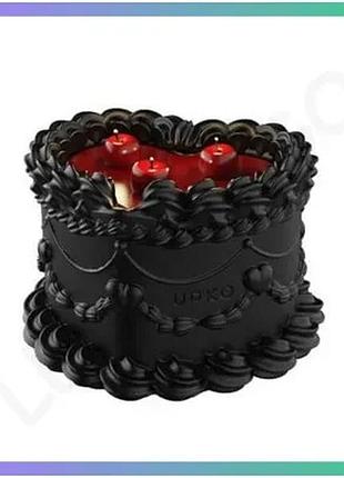 Свічка воскова upko midnight sweetie низькотемпературна чорна 270 г для романтичних моментів та масажу sku_tanga_vendorcode_для