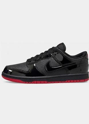 Кросівки унісекс nike sb dunk low black red lacquer