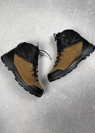Decathlon forclaz treck 100 waterproof черевики трек хайк похідні шкіряні коричневі шкіра 44