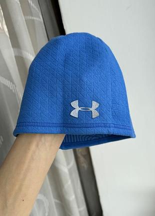 Флісова шапка under armour спортивна шапка для бігу тренувань легка мікрофлісова мікрофіброва шапка унісекс рефлективний логотип