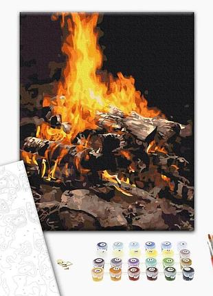 Brushme classic картина по номерам костер, 30×40 см
