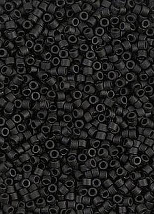 Db-310 бисер miyuki delica beads 11/0 (матовый черный)