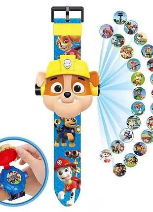 Детские часы с 3d проектором 24 изображения щенячий патруль кремеза - paw patrol