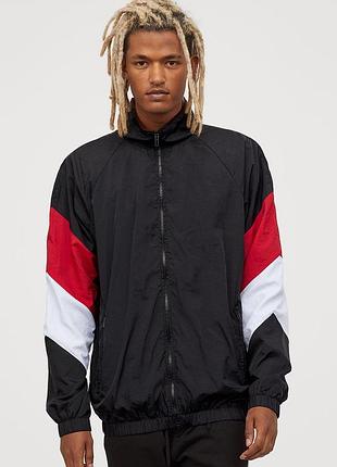 H&m divided hm вітровка оверсайз чорна легка l нейлон