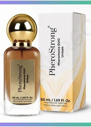Парфум унісекс з феромонами pherostrong pheromone duo 50 мл з нотами уда ванили бергамота для привабли sku_tanga_vendorcode_для