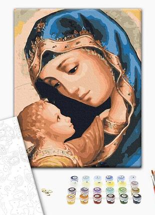 Brushme classic картина за номерами матір божа, 30×40 см
