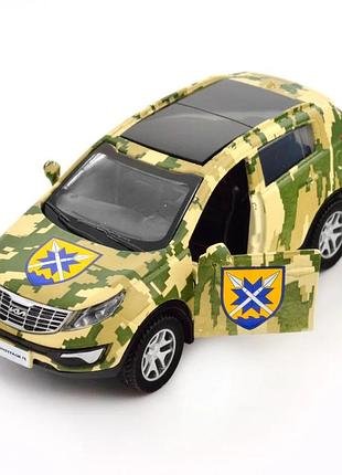 Автомодель серії «шеврони героїв» kia sportage r «56 омпбр» technodrive 250362m