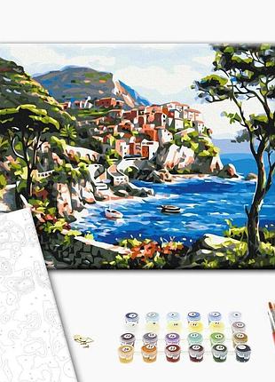 Brushme classic картина по номерам живописный остров, 40×50 см